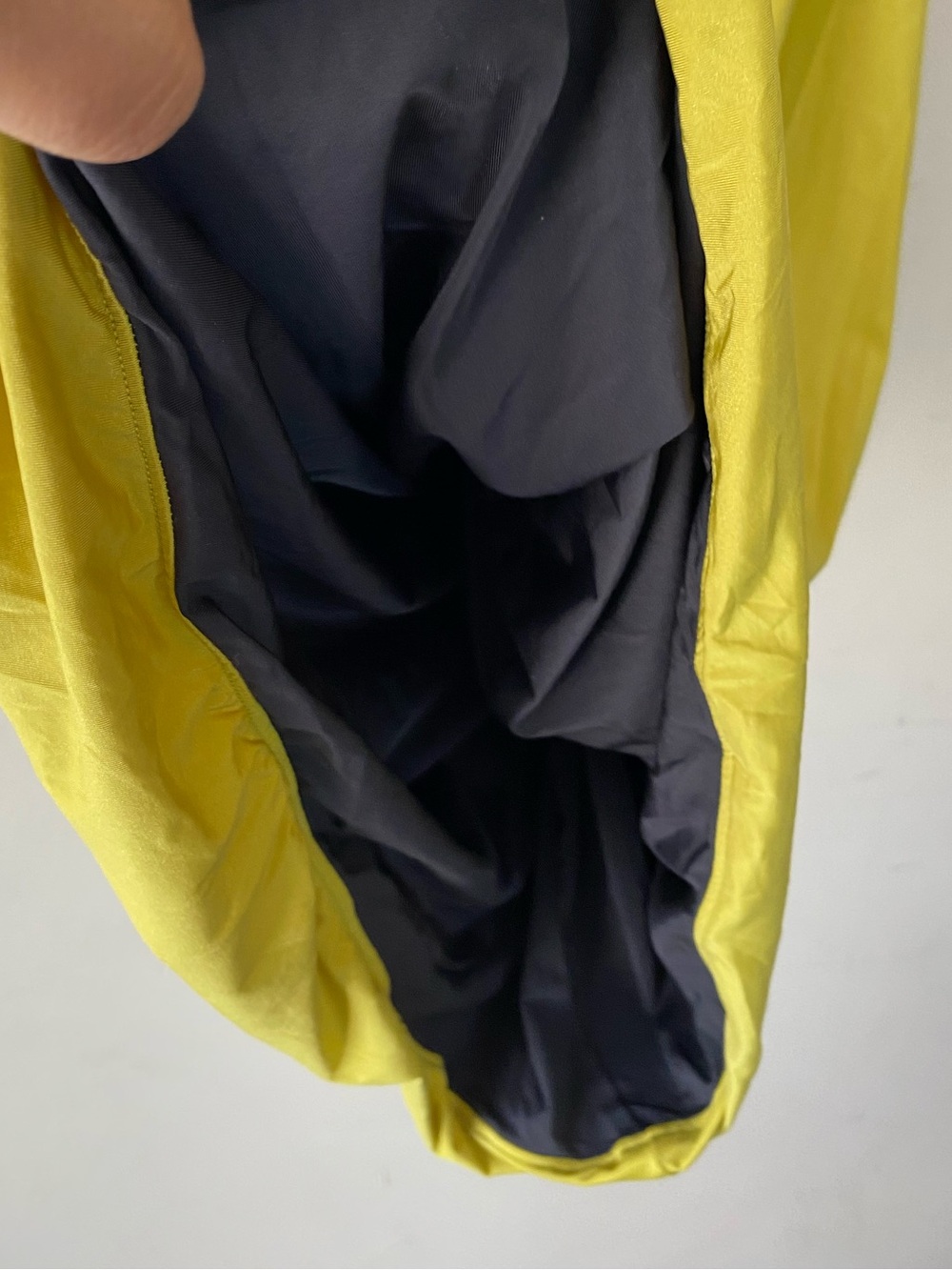 NWT Alexander Wang.T Reversible Sleeveless Swim Jersey Dress Charcoal Lime Small - Picture 10 of 13
